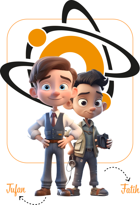 Tufan ve Fatih — Atomix Creative kurucuları